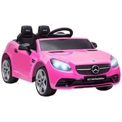 Jouet-Jeux de plein air-Voiture électrique enfant mercedes slc 300 6 v 5 km/h max. Télécommande effets sonores lumineux