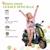 Scooter électrique enfant vespa 6v - musiques, feu av, entrée usb, radio fm - 2 roues auxiliaires Blanc+Rose+Vert 16 - vertbaudet enfant 