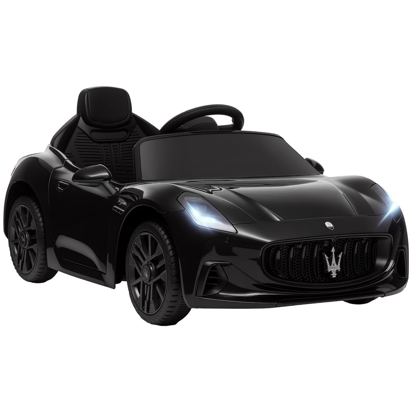 Voiture Électrique Enfant Maserati Gran Turismo Folgore Télécommande Nombreux Effets Noir