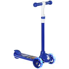 Jouet-Jeux de plein air-Sports de glisse et à roues-Tricycles-Trottinette enfant trottinette 3 roues lumineuses led hauteur guidon réglable frein à friction arrière