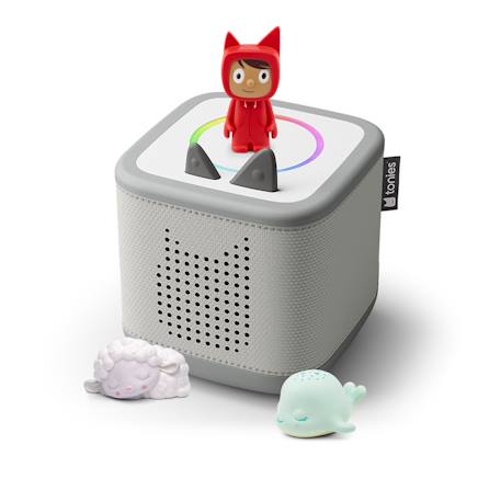 tonies - Tonies Toniebox 2 Pack Boite À Histoire Pour Enfant 1 À 9 Ans, Robuste & Facile À Utiliser, Les Copains Du Dodo, 2 Figurines, Gris Lune Multicolore