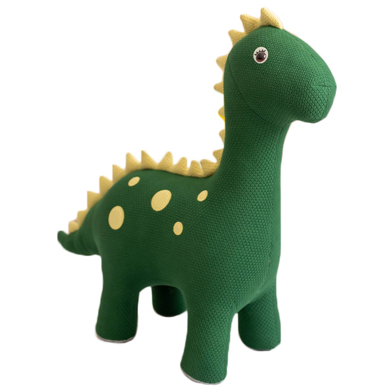 Grand Peluche Siège D’appoint Dinosaure Vert Olive