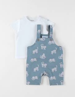 Ensemble salopette avec t-shirt molleton  - vertbaudet enfant
