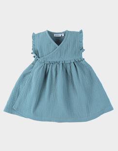 -Robe portefeuille mousseline de coton