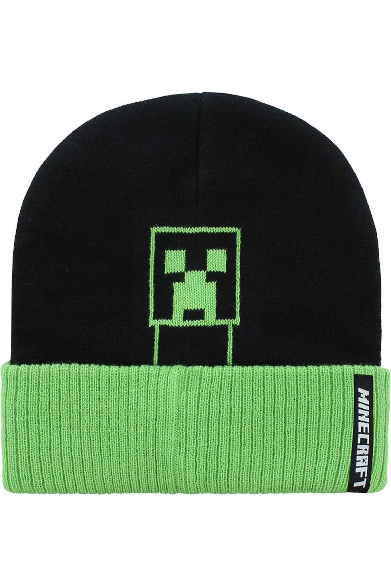 Bonnet Minecraft Little Noir / Vert