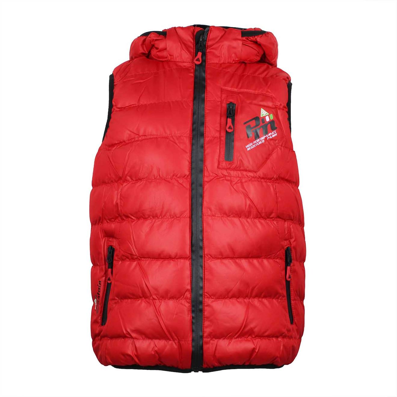 Doudoune Sans Manches Garçon Ecarti Rouge