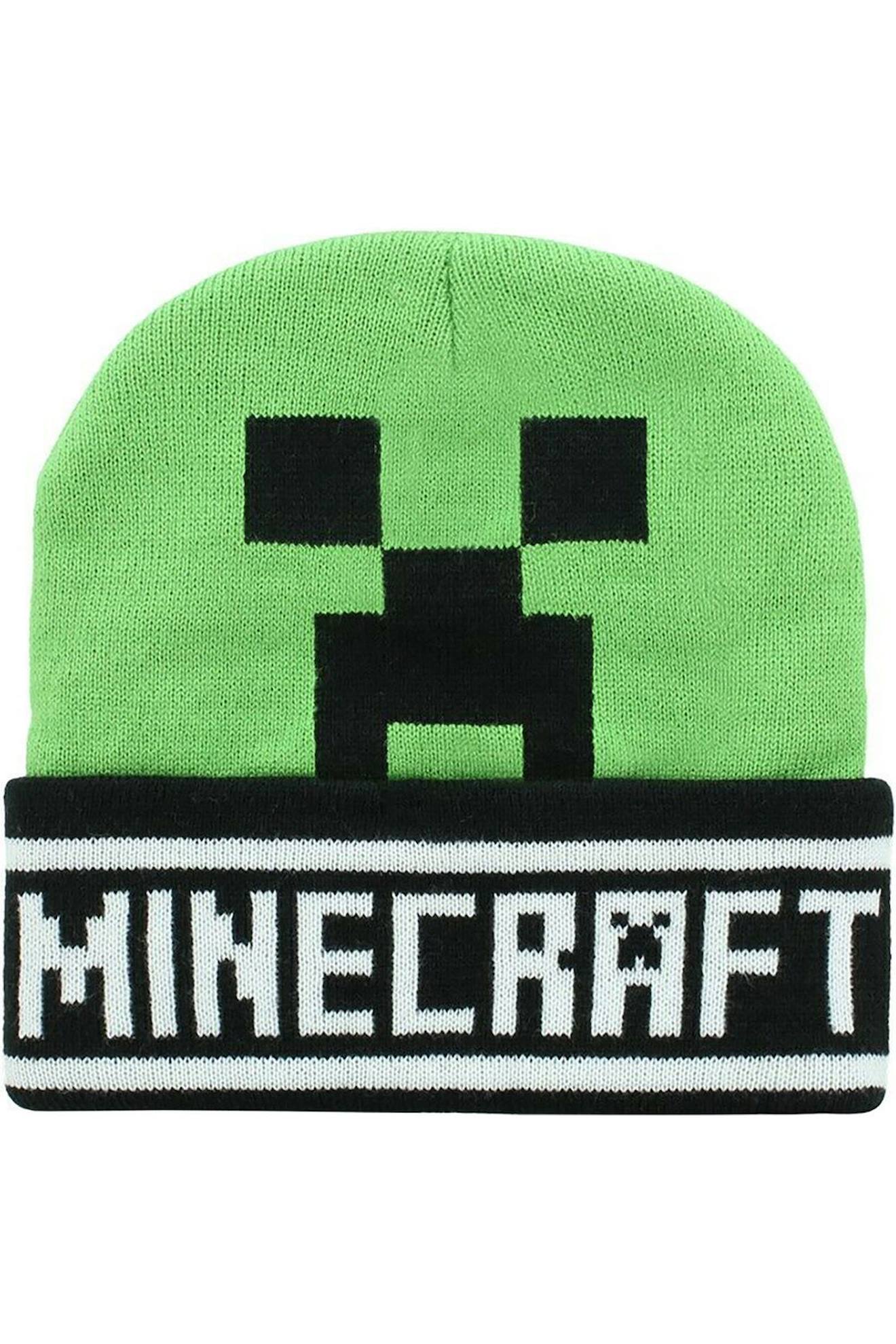 Bonnet Minecraft Vert / Noir