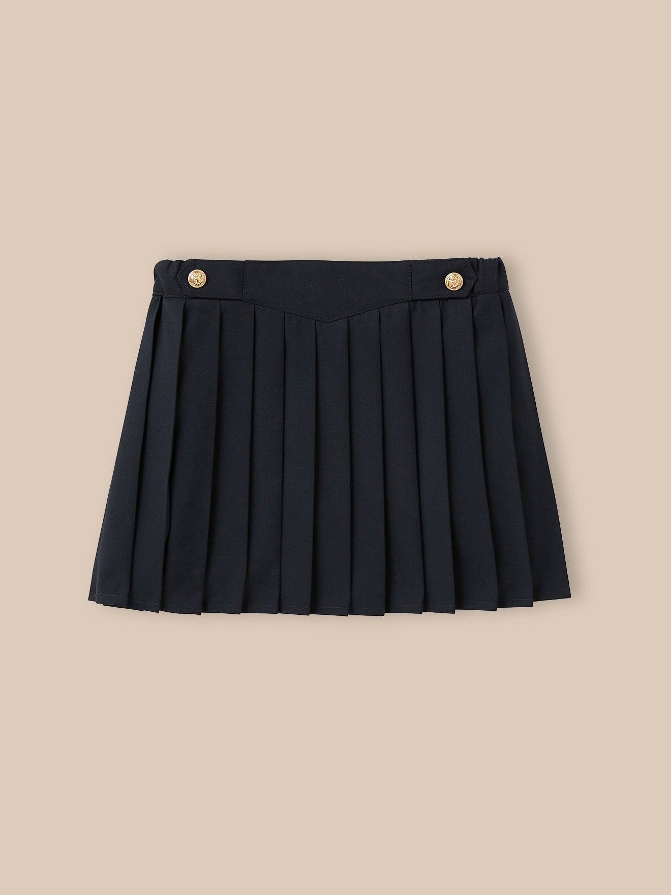 Jupe Plissée Fille Marine