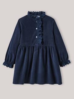 Robe fille en velours  - vertbaudet enfant