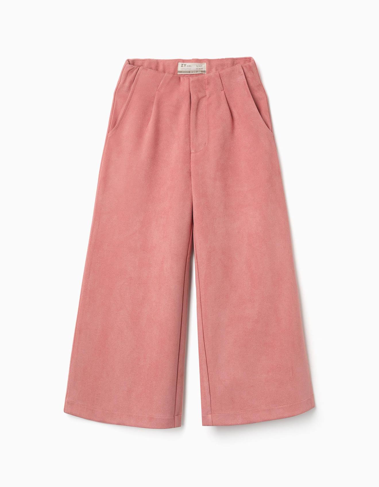 Pantalons Larges Élégants Rose