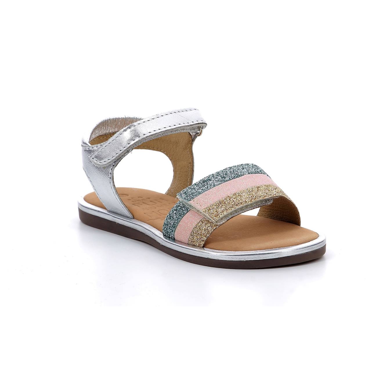 Sandales Enfant Paganisa Argent Multi