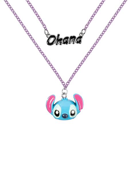 Fille-Collier disney lilo & stitch ohana stitch double layered