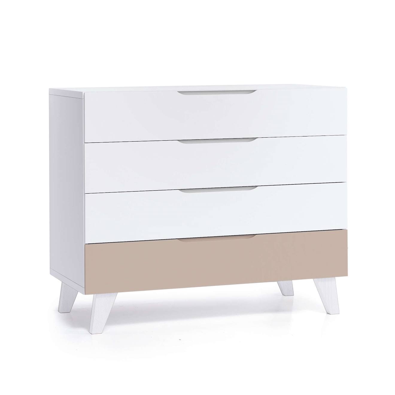 Commode Pour Enfants (4 Tiroirs) Beige