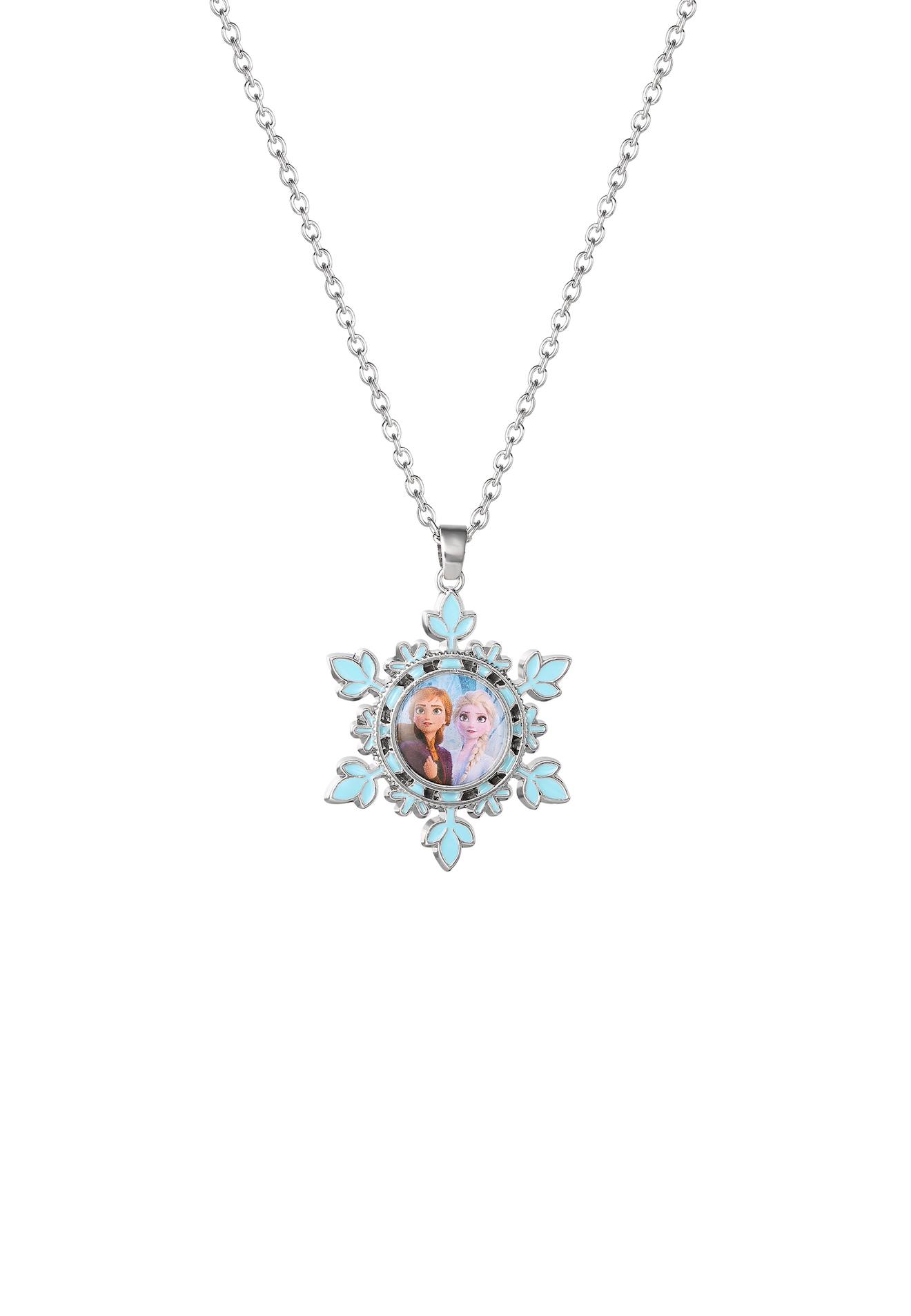 Collier Disney Frozen Ii Ana & Elsa Flocon De Neige Multicolor