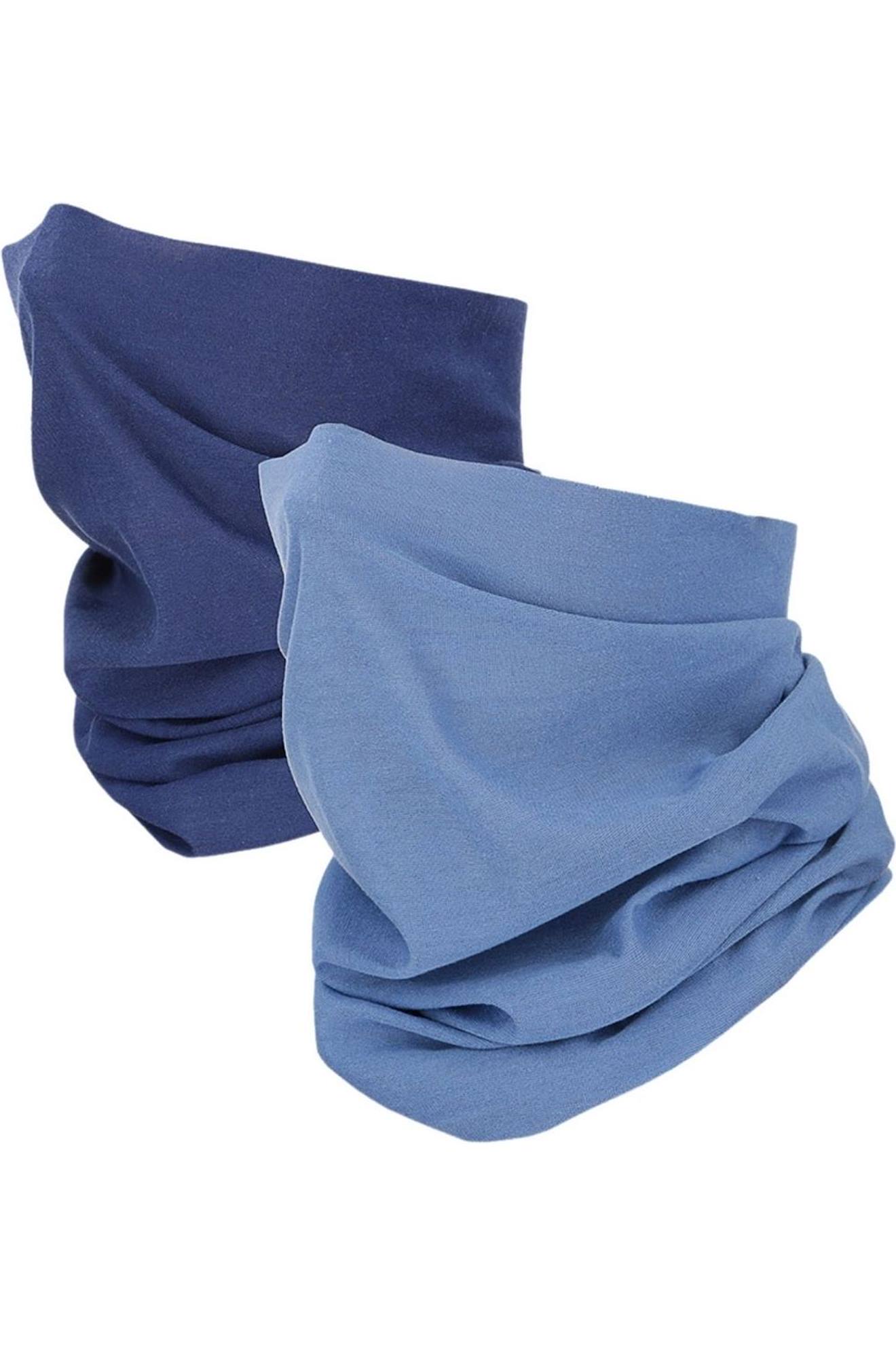Cache-cou Snood Polyester Bleu