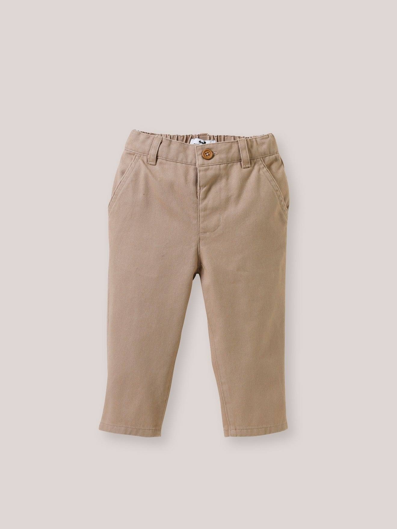 Pantalon En Twill Bébé Marron Glace
