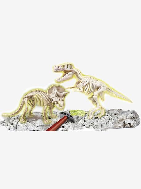 Archéo Ludic T-Rex & Tricératops - Phosphorescent Clementoni blanc 2 - vertbaudet enfant 