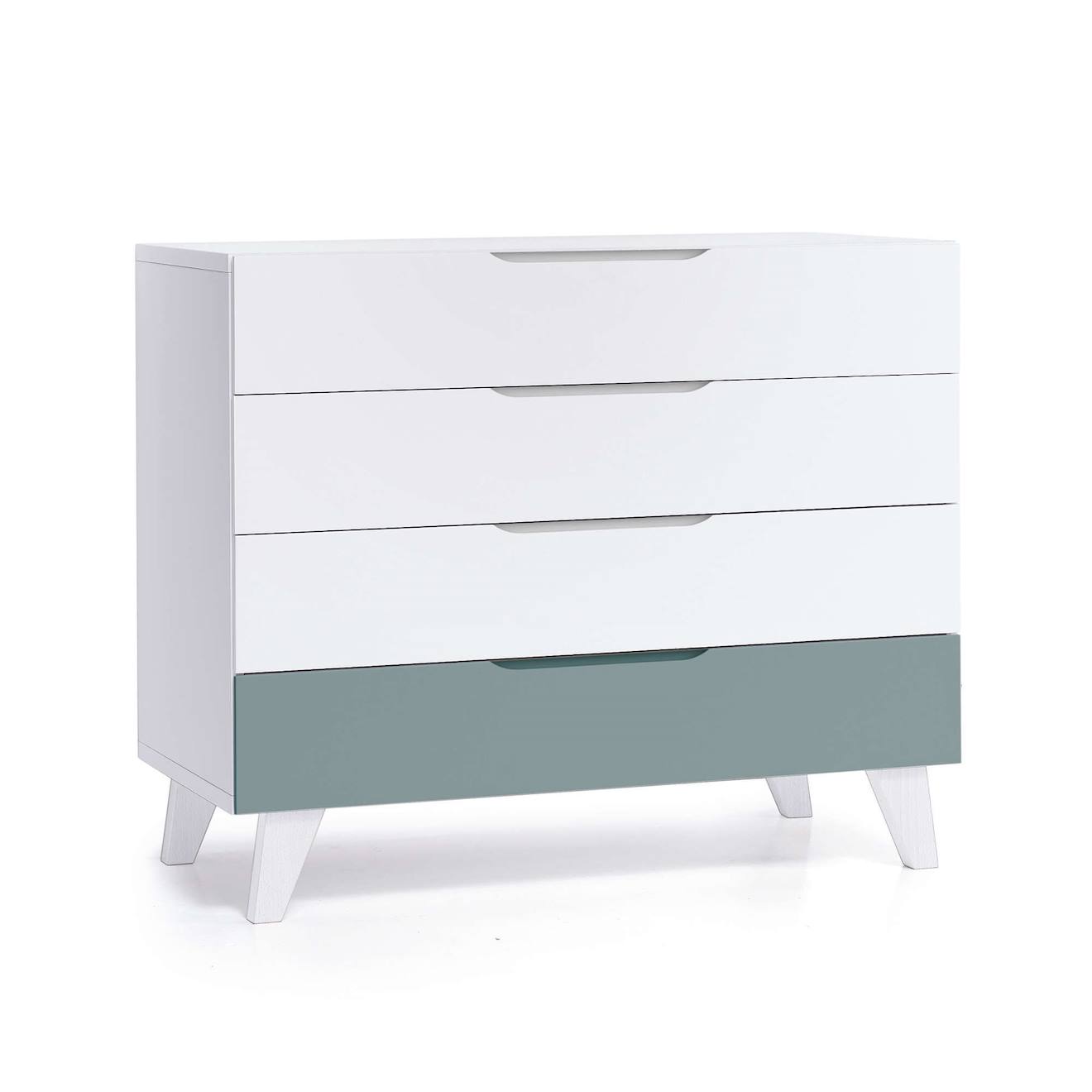 Commode Pour Enfants (4 Tiroirs) Vert Eucalyptus