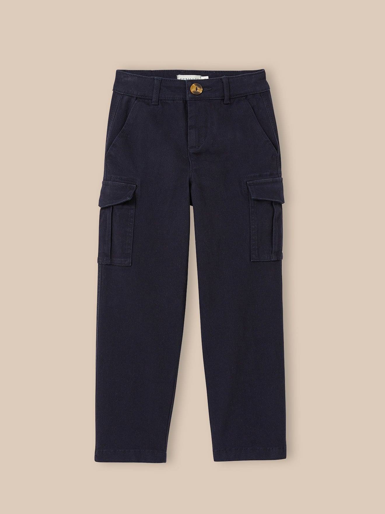 Pantalon Cargo Garçon Marine