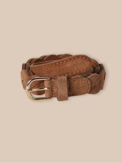 Ceinture tressée en cuir fille  - vertbaudet enfant