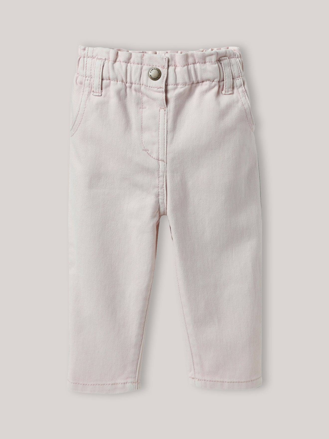 Pantalon Paperbag Bébé Rose Pale