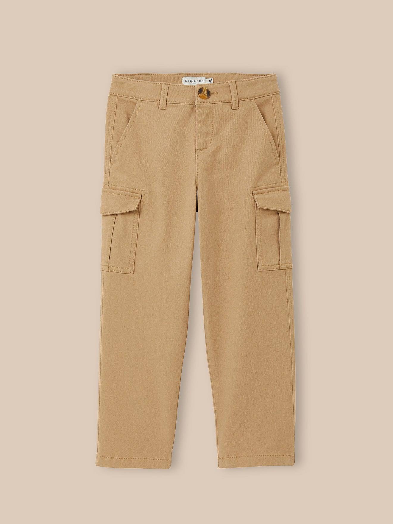 Pantalon Cargo Garçon Beige