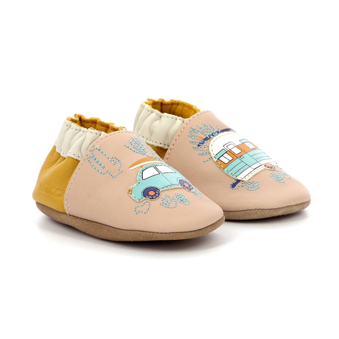 Chaussons Bébé Vintage Rest Beige Jaune