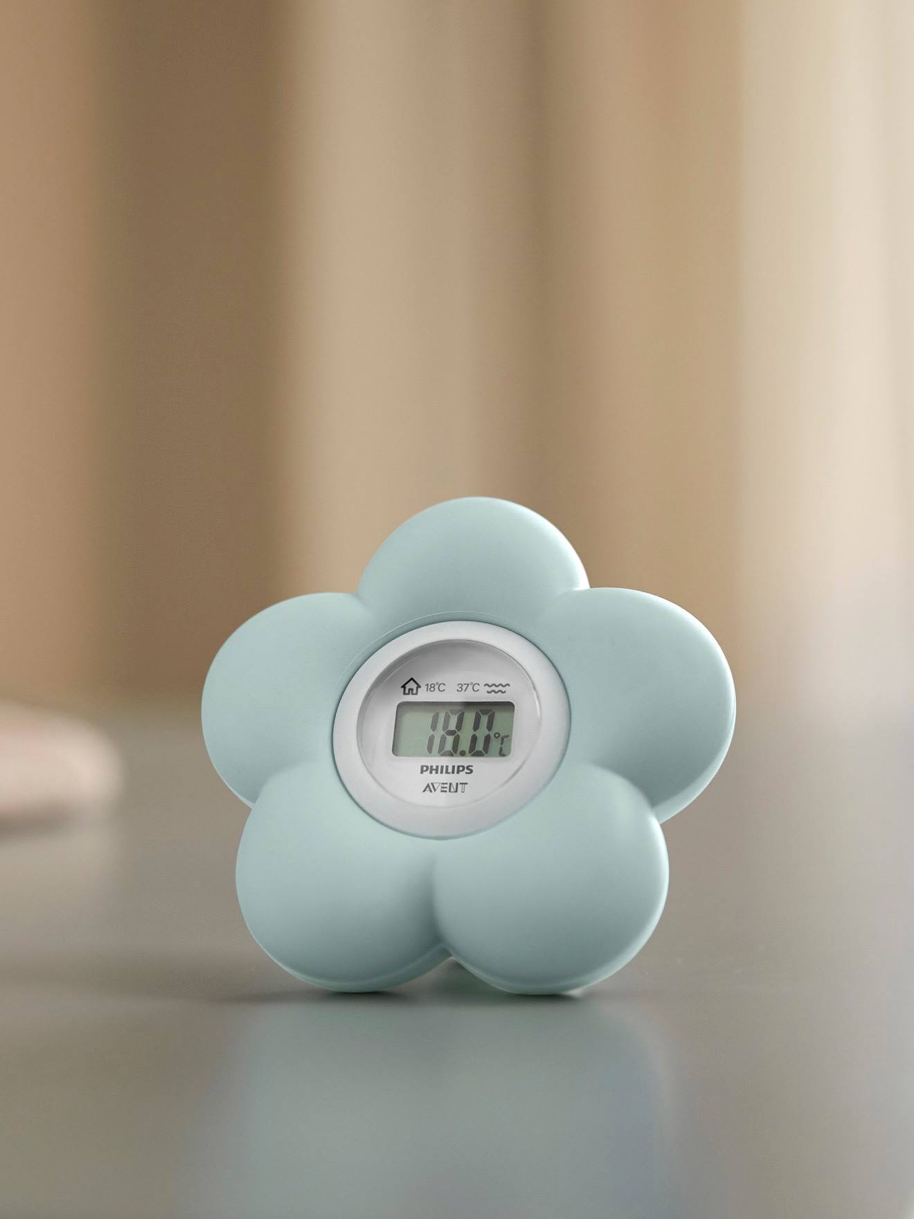 Thermomètre numérique 2 en 1 Philips AVENT forme fleur - vert