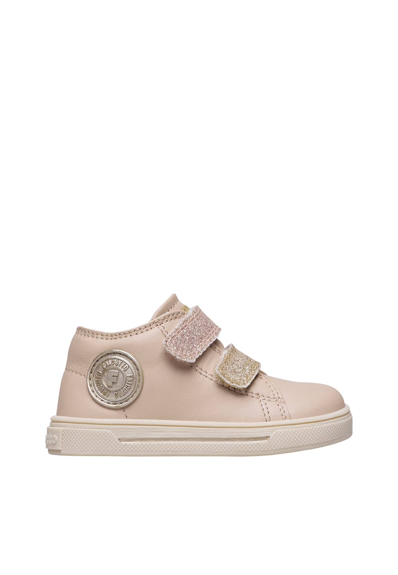 Baskets En Cuir Michael 3. Rose-platine-