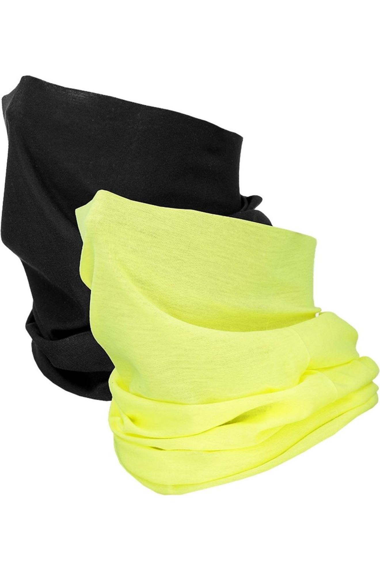 Cache-cou Snood Polyester Noir / Jaune
