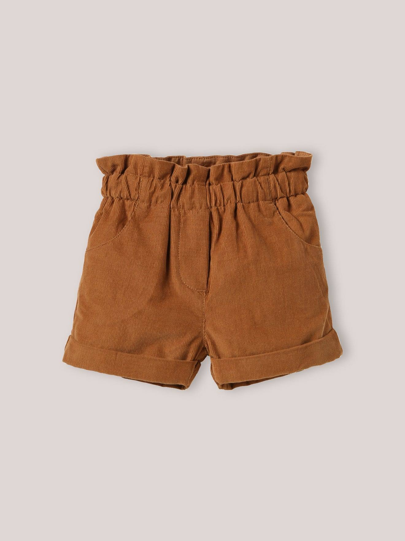 Short En Velours Bébé Sucre Brun