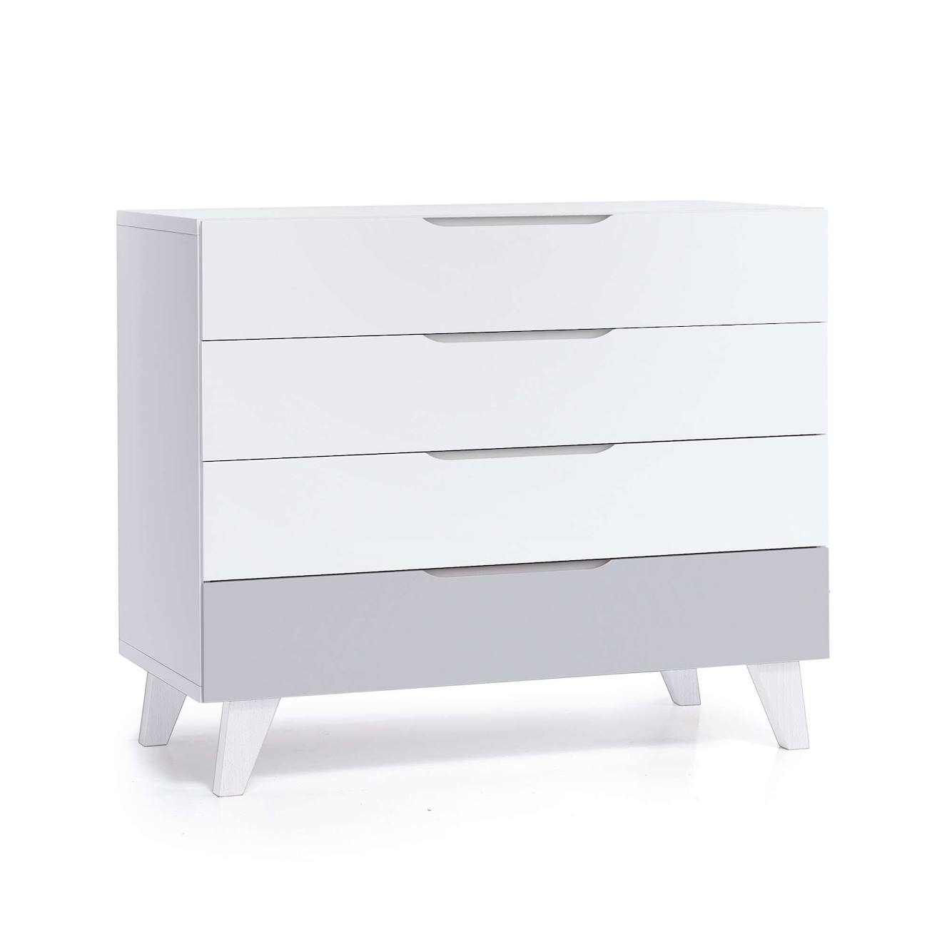 Commode Pour Enfants (4 Tiroirs) Gris