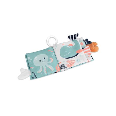 Miniland - Livre Marin Doux Pour Bébé Bleu