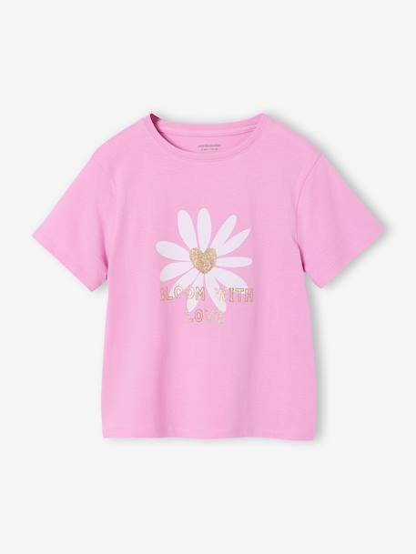 Tee-shirt fille imprimé manches courtes  - vertbaudet enfant
