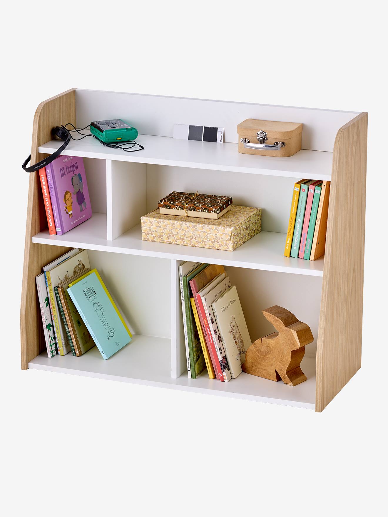 Meuble de rangement livre et jouet YEL blanc (Vertbaudet) - Image 2