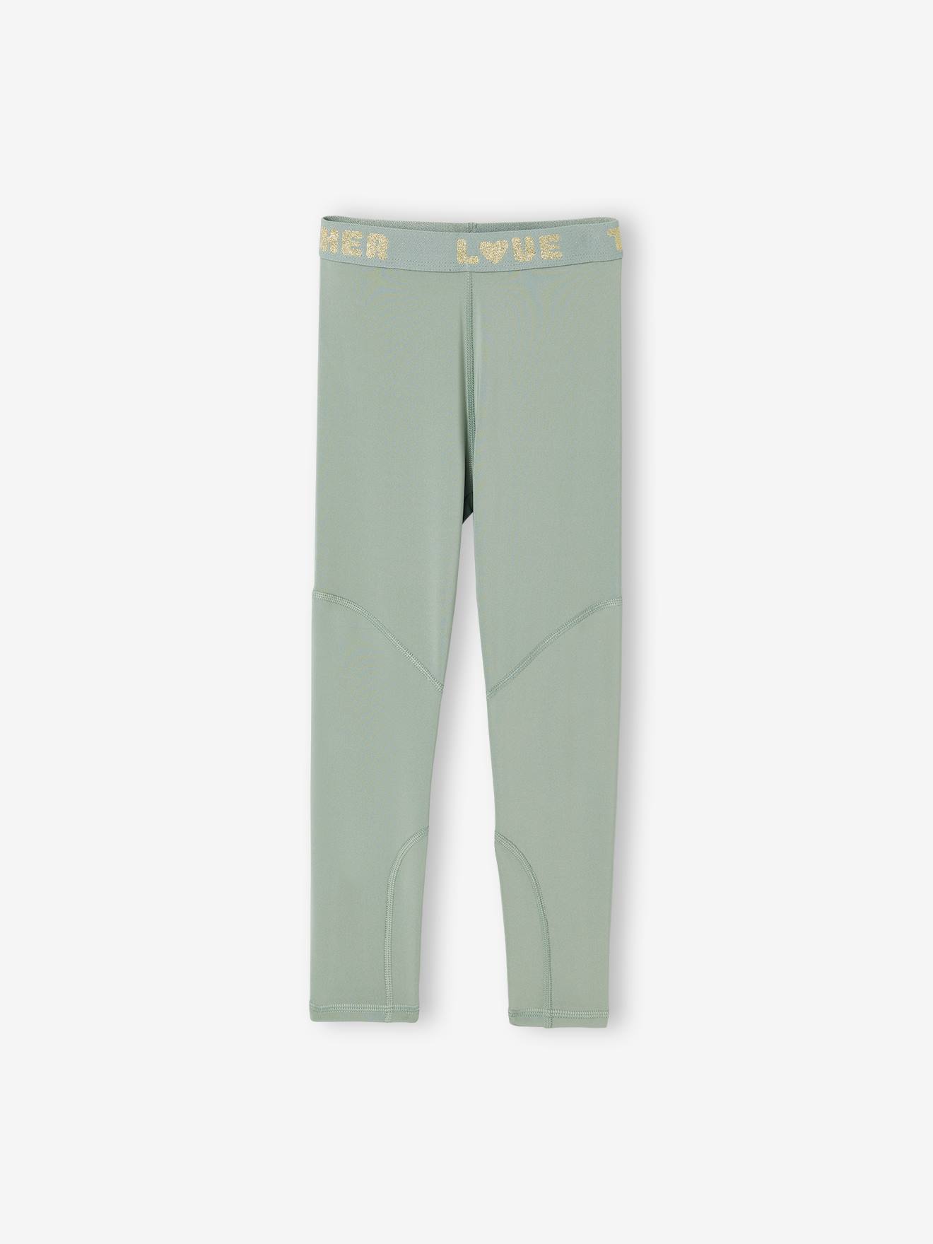 Legging fille essentiel vert sauge