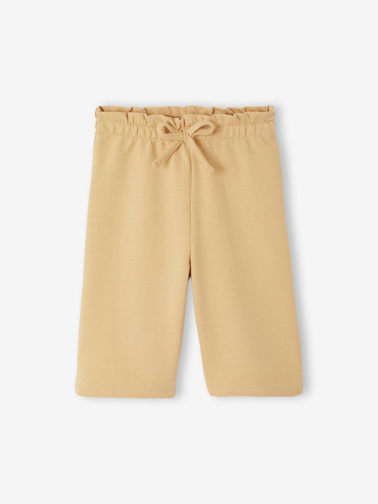 Pantalon large bébé fille cappuccino
