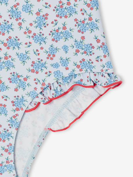 Maillot de bain 1 pièce fille bleu ciel 5 - vertbaudet enfant 