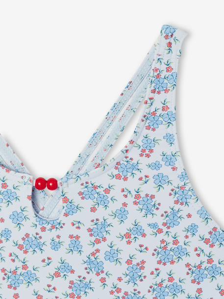 Maillot de bain 1 pièce fille bleu ciel 4 - vertbaudet enfant 
