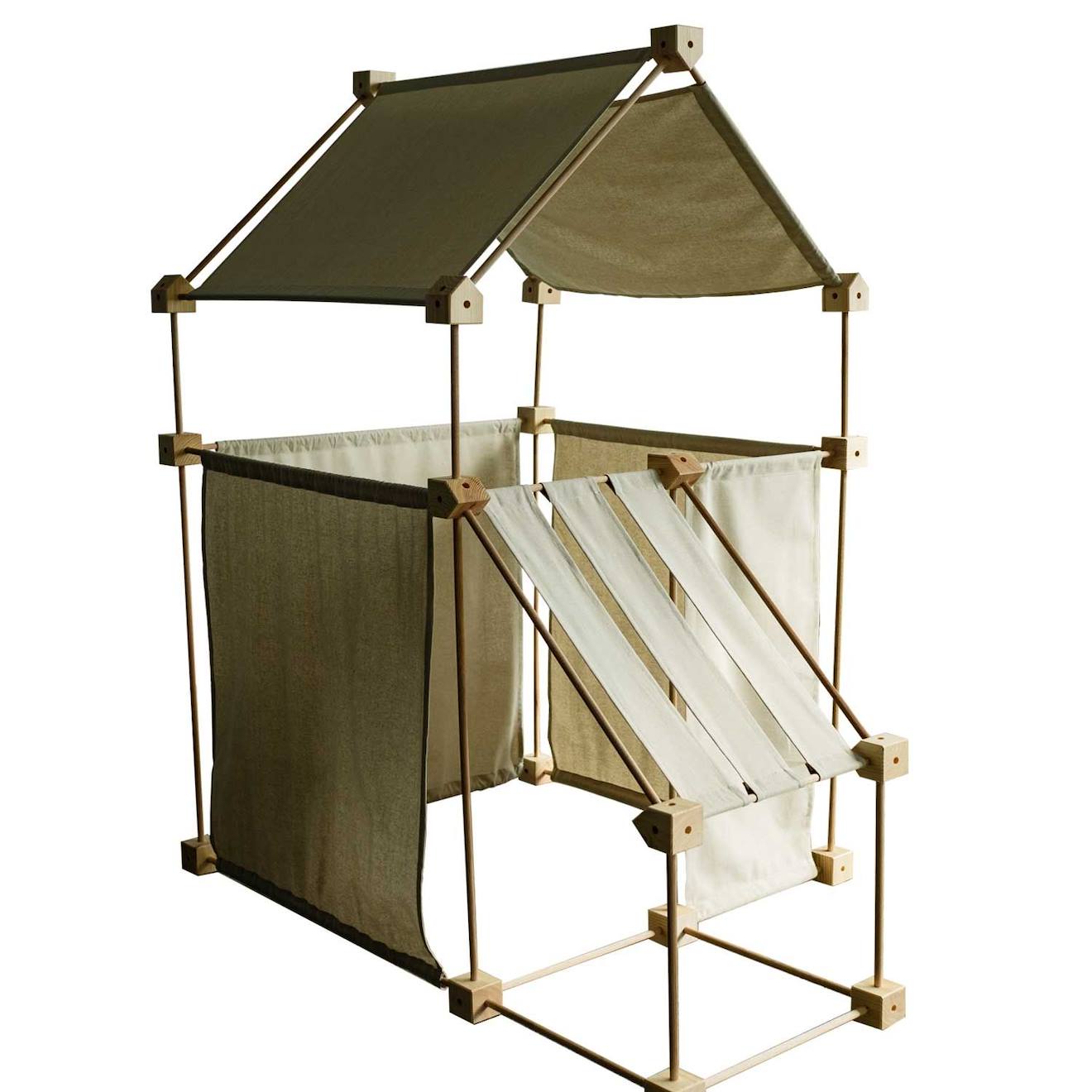 Jeu De Construction Géant Tissu Jeu 79 Pces Beige