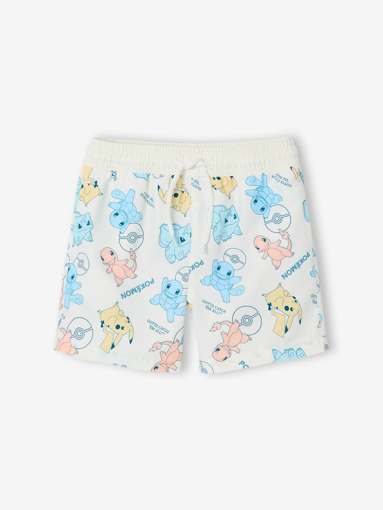 Short bain garçon Pokémon écru