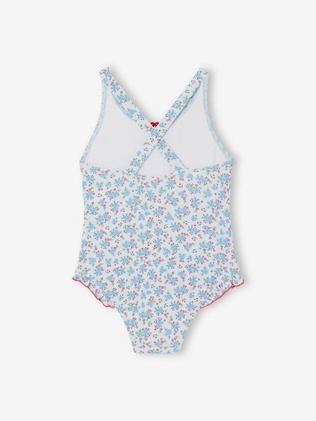 Maillot de bain 1 pièce fille bleu ciel 3 - vertbaudet enfant 