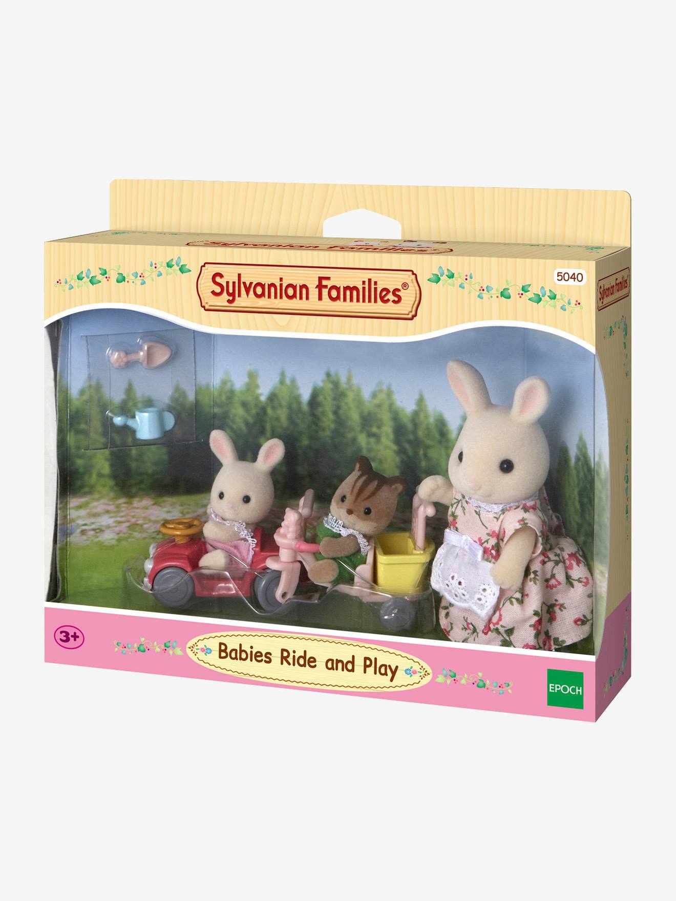 Sylvanian - 5040 - Tricycle Et Mini Voiture Sylvanian Families Beige