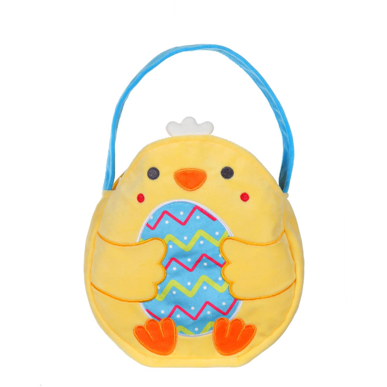 Peluche - Bonbonnière Œuf Coloré - 16 Cm Jaune