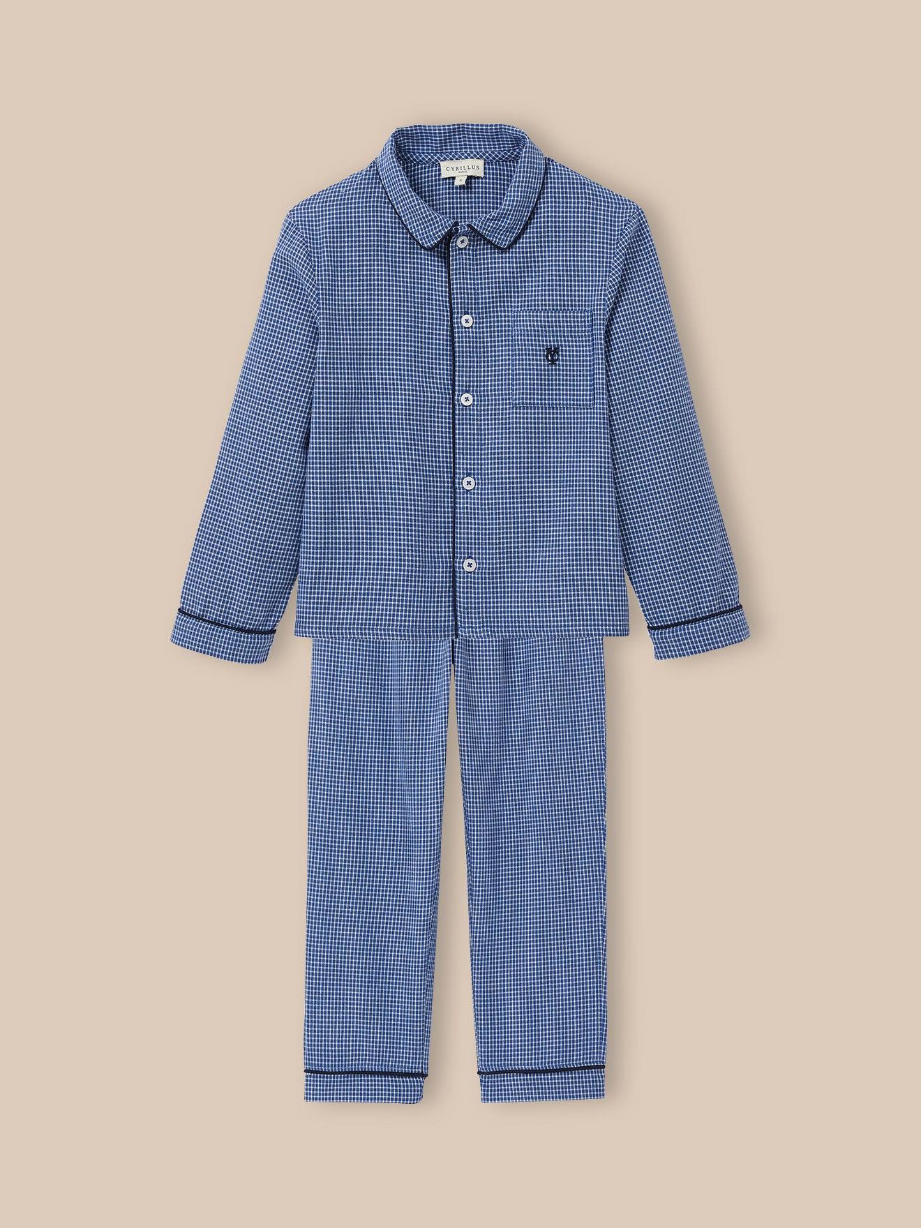 Pyjama Vichy Garçon Vichy Bleu