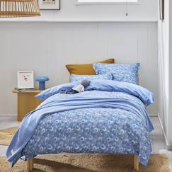 Linge de maison et décoration-Linge de lit enfant-Housse de couette-Parure de lit enfant imprimée en percale de coton, taies carrées, petit reveur