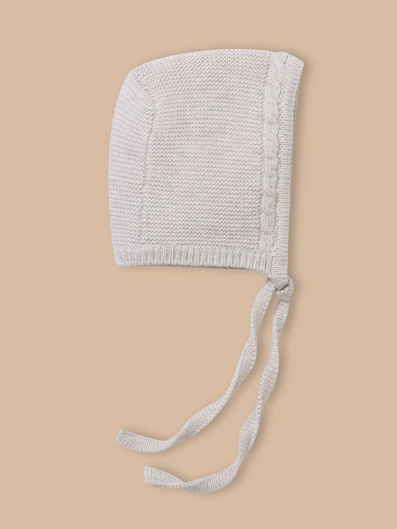 Béguin De Naissance En Laine Et Coton Bébé Beige Chine (Cyrillus) - Couverture