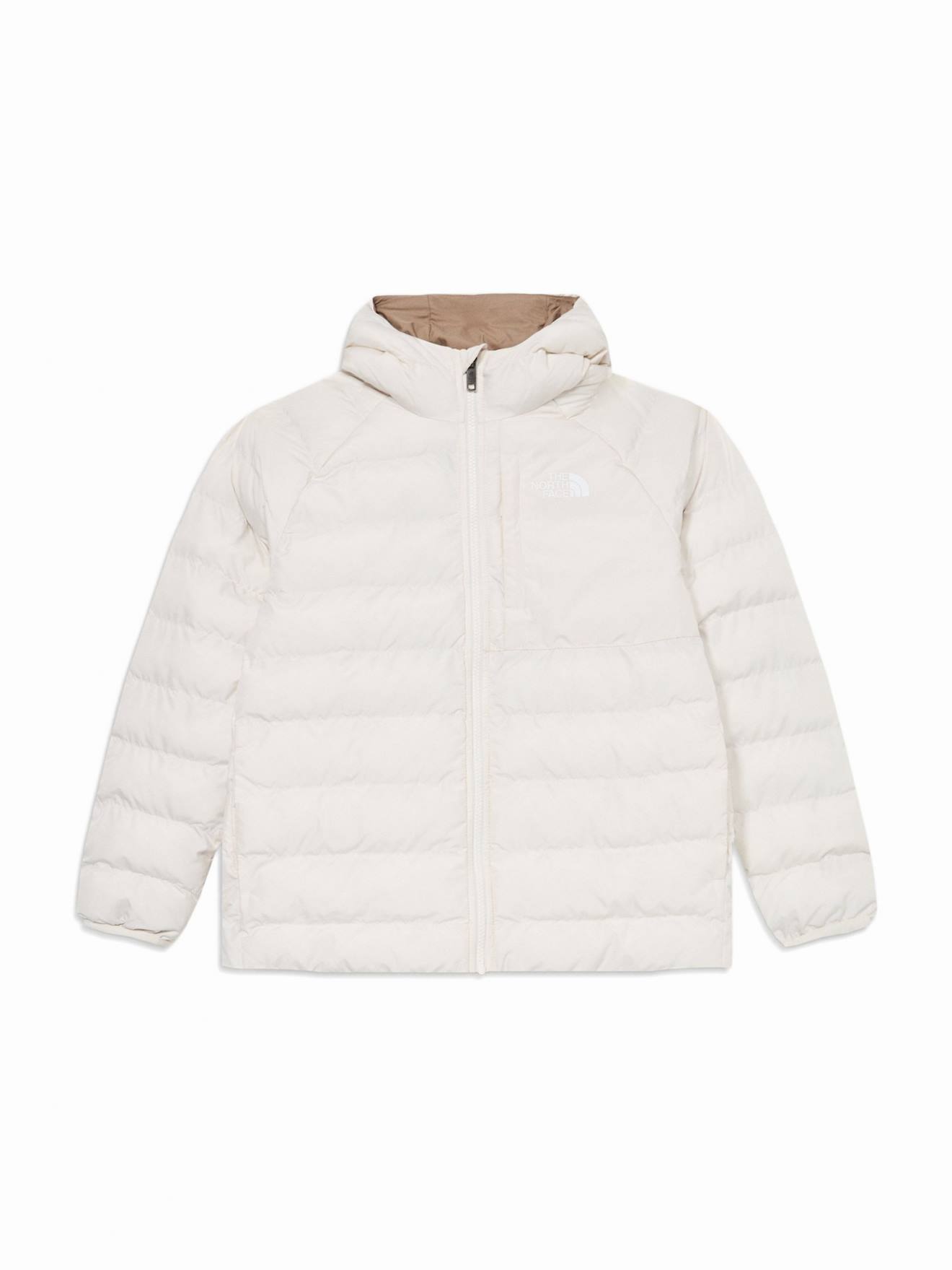 Doudoune À Capuche Réversible White Dune