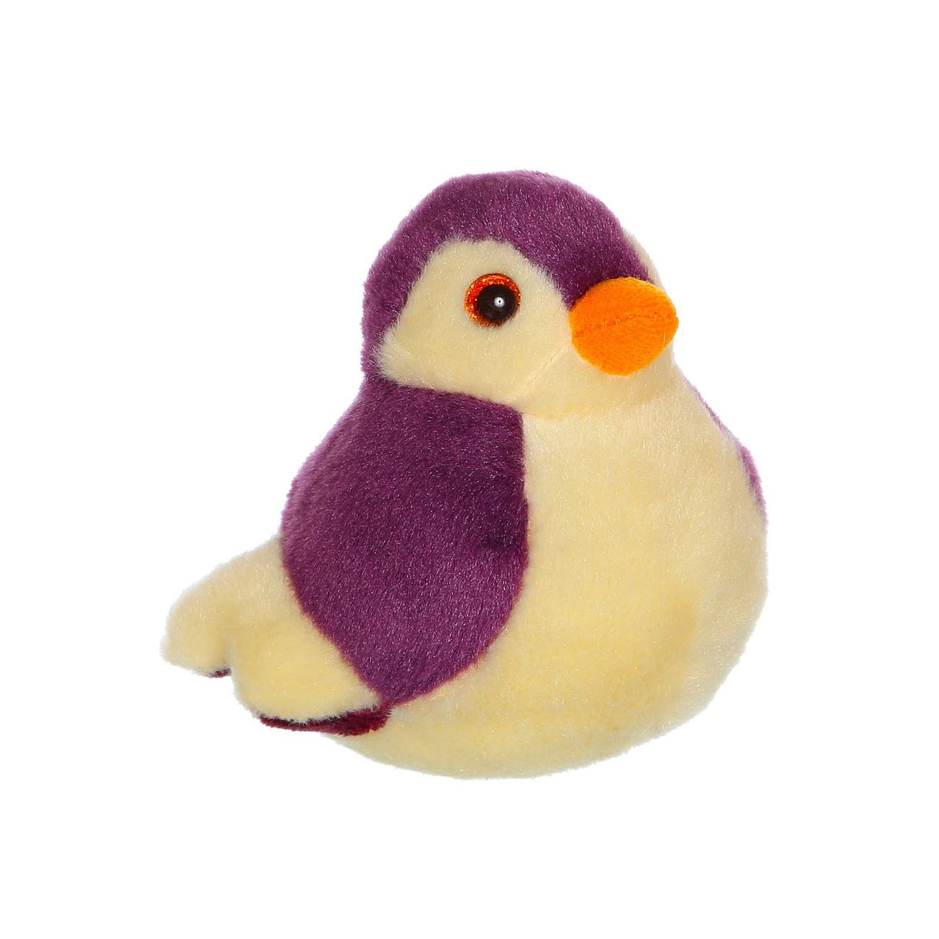 Peluche - Oiseau Sonore Birdies 14 Cm - Aubergine Violet