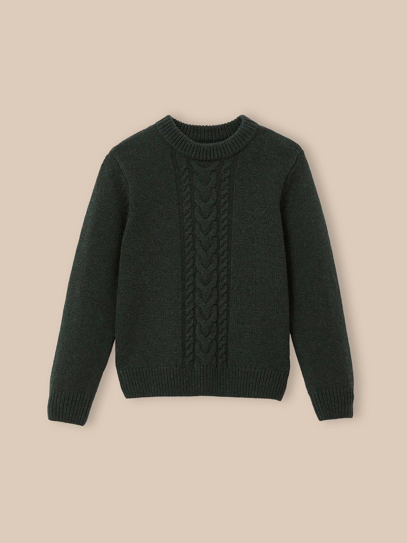 Pull Lambswool Garçon Vert